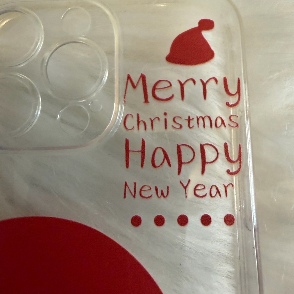 IPhone 15 max pro Santa Claus Christmas Phone Case - Red and White - Picture 2 of 4